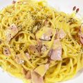 麗しのイヌー's cooksnap of when they made 一人ランチパスタ♪簡単カルボナーラ.