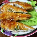 コロコロU・x・U's cooksnap of when they made 旦那が惚れた照り焼きささみしそチーズ.