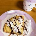 yunchan722's cooksnap of when they made お腹いっぱい☆フルグラパンケーキ.