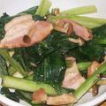 クックDAD's cooksnap of when they made 小松菜＊しめじ＊ベーコンのバター炒め.