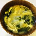 azbjbn's cooksnap of when they made 5分で味噌汁！新玉ねぎとワカメの味噌汁♪.