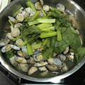 ビキナーもんちゃん's cooksnap of when they made 簡単*シンプル♪あさりと菜の花の酒蒸し.