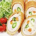 クックUR9L2V☆'s cooksnap of when they made アスパラ＆チーズ入りささみフライ.