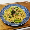 Asato★'s cooksnap of when they made 小松菜たっぷり和風パスタ.