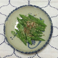 おはなすき's cooksnap of when they made たくさん食べれる＾＾きぬさやのおひたし♪.
