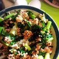 おうちごはん☆'s cooksnap of when they made ネギ大量消費☆太ネギ丼・挽肉は脇役.