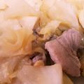 saorin314's cooksnap of when they made キャベツと豚バラの塩レモン炒め.
