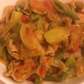 ♦︎くぅ〜こ♦︎'s cooksnap of when they made 豚肉とさやいんげんのカレー炒め.