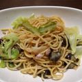 ゆうみのまま's cooksnap of when they made キャベツとナスの和風パスタ.
