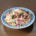 ｻﾝﾃﾞｨﾅ's cooksnap of when they made ☆ほうれん草とベーコンの和風パスタ☆.