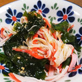 nemino's cooksnap of when they made カニカマとワカメの中華風酢の物✨.