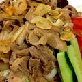 よしよしのキッチン☆'s cooksnap of when they made 安いぞ！豚モモ肉でにんにく醤油焼き.