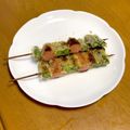 クックP8KGHH☆'s cooksnap of when they made ウインナーとアスパラの＊おもてなし串カツ.