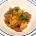 クックY17585☆'s cooksnap of when they made 味付け不要☆簡単ハツと葱とキムチの炒め物.