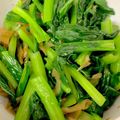 emiʕ•ᴥ•ʔ's cooksnap of when they made 小松菜のザーサイナムル.