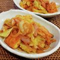 さくらスキップ's cooksnap of when they made 春キャベツと絹厚揚げのキムチ炒め.