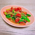 のんべぇヒロ's cooksnap of when they made トマトと小松菜のめんぽんツナおかか和え.