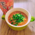 のんべぇヒロ's cooksnap of when they made 簡単♡蒙古タンメン中本でスープご飯.
