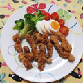 ﾁｲﾁｬﾝﾏﾏ's cooksnap of when they made 豚肉スティック☆竜田揚げ風唐揚げ.