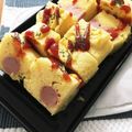 フジぽん's cooksnap of when they made レンジで魚肉ソーセージアメリカンドック風.