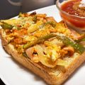 ☆GSSQHY☆'s cooksnap of when they made ナポリタンなトースト.