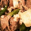 むぃ♪'s cooksnap of when they made 豚バラとアスパラの和風豆腐チャンプルー.