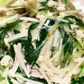 richiyuki's cooksnap of when they made エリンギ＆えのき＆水菜のナムル.