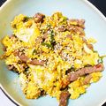 J_son's cooksnap of when they made ダシダと豆板醤でかんたん肉野菜卵炒め.