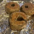 あみことまろ's cooksnap of when they made もっちりな黒ゴマきな粉ベーグル★.