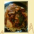 ＭＡＹＯＭＡＹＯ　's cooksnap of when they made 豚肉と大根のあんかけ焼きそば.