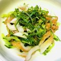 azbjbn's cooksnap of when they made きゅうりと納豆ちくわ大葉のねばねば.