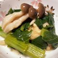 Nya6nya6's cooksnap of when they made 小松菜としめじと油揚げの煮びたし.