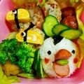 たにたーに's cooksnap of when they made ソーセージDe簡単カワイイおにぎり弁当☆.