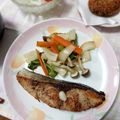 もこもこ７'s cooksnap of when they made オリーブオイルで洋風ブリ照.