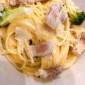 かんたんずぼらすき♡'s cooksnap of when they made 余り物＆ワンポット★チキンクリームパスタ.