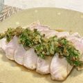 *nana*'s cooksnap of when they made レンジで簡単！蒸し鶏の香味ソース.