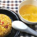 ルチアーノ★★★'s cooksnap of when they made 炒飯に付く中華スープ☆即席版.