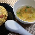 ルチアーノ★★★'s cooksnap of when they made 炒飯に付く中華スープ☆即席版.