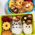 クック甘党。's cooksnap of when they made 簡単！キャラ弁当☆中トトロ＆小トトロ♪.
