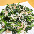 ルパンのかあさん☆彡's cooksnap of when they made ＊ほうれん草のベーコンしらす旨炒め＊.