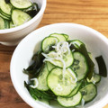 horseland's cooksnap of when they made きゅうりとわかめの酢の物.