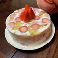 あんずk's cooksnap of when they made 生クリームで♡カラフルフルーツミルク寒天.
