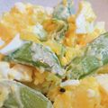 ＹUM！'s cooksnap of when they made スナップエンドウとゆで卵のポテトサラダ.