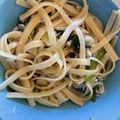 T△U's cooksnap of when they made ちりめんじゃこの和風パスタ.