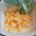 ともみろ's cooksnap of when they made オクラのネット活用 簡単卵のみじん切り.