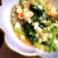 おうちごはん☆'s cooksnap of when they made 味付け簡単♪ラー油が◎ほうれん草の白和え.