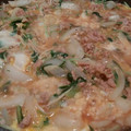 Ｍぱん's cooksnap of when they made 豚こま切れ肉と木綿豆腐と水菜の卵とじ.