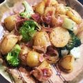 ururumania's cooksnap of when they made ☆新じゃがベーコン、ブロッコリーソテー☆.