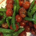 ようさんママ's cooksnap of when they made プチトマトとスナップエンドウのナムル.