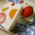 ☆gr☆Hn9S♪♪'s cooksnap of when they made 生クリームで♡カラフルフルーツミルク寒天.